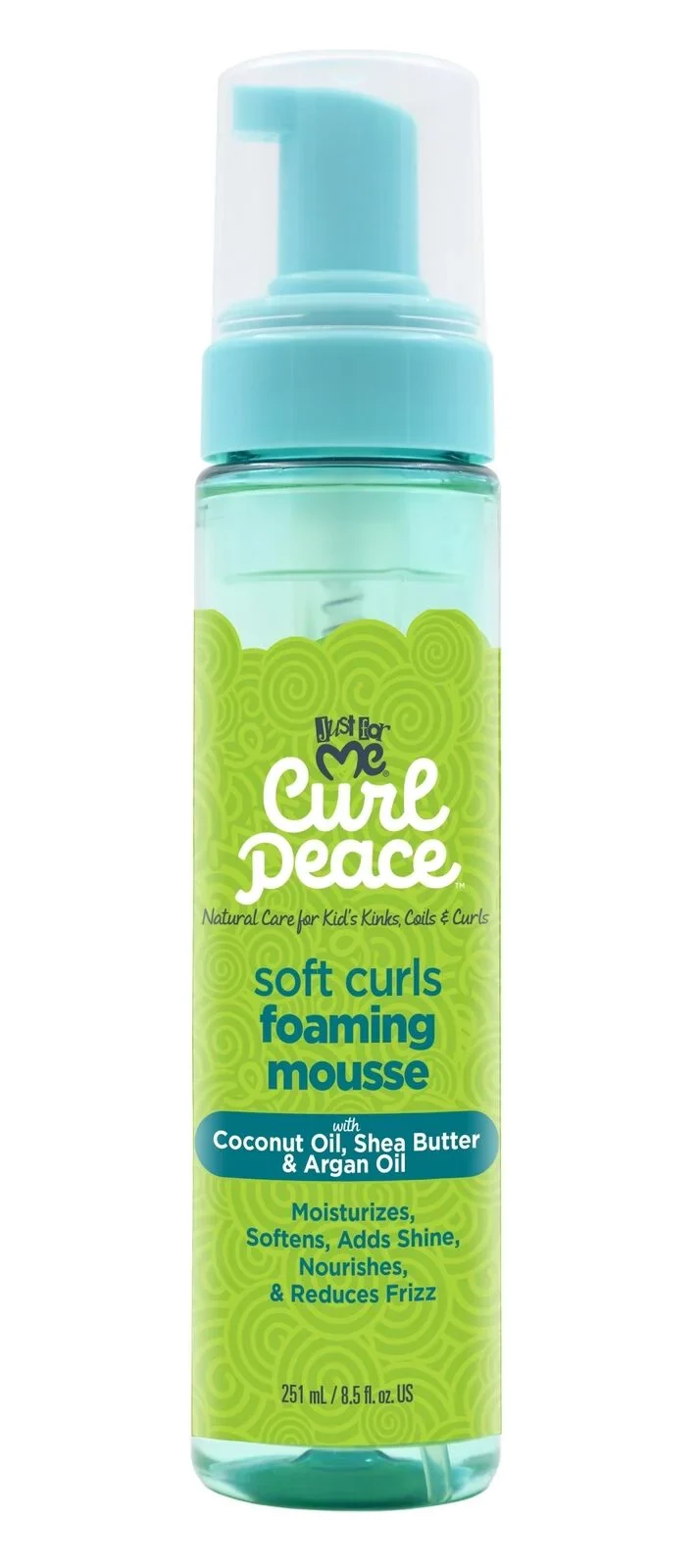 JUST FOR ME CURL PEACE FOAM MOUSSE 8.5Z